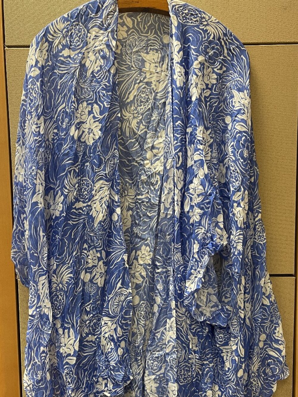 New w/Tags Duster Blue and White Print Old Navy Swim Cover-Up XL-4X